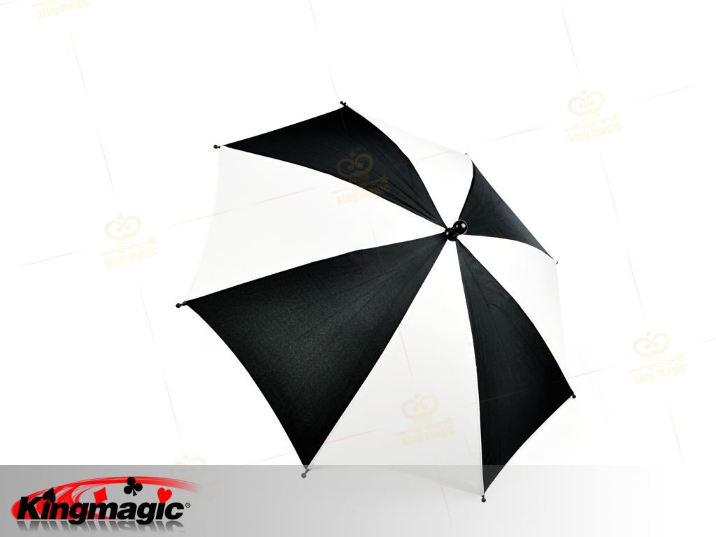 Produção de guarda-chuva branco preto (médio)