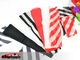 Zebra Silk Set (rood en wit)