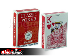 Piatnik Classic poker Jumbo gemarkeerd kaarten (rood/blauw) Stuur ons