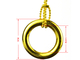 Αλυσίδα και δαχτυλίδι Deluxe χαλκού (χρυσό)