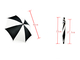 Zwart witte paraplu productie (klein)