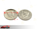 Didesnis korpuso monetos (pusę doleris)