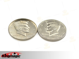 Didesnis korpuso monetos (pusę doleris)