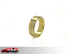 Guld PK Ring bogstaver 19mm (Medium)