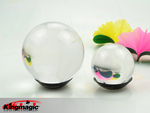 Balle de jonglage acrylique transparent ultra (70mm)