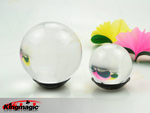Balle de jonglage acrylique transparent ultra (100mm)