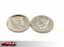 Większe powłoki monety (pół dolara)