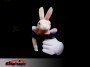 Kanin i hatt marionett med Xtra handske